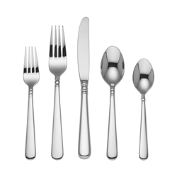 Lenox Pearl Platinum 5 piece Stainless Flatware Place Setting 