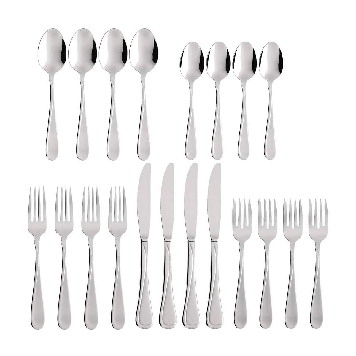 Oneida Flight 20 piece, Service for 4
