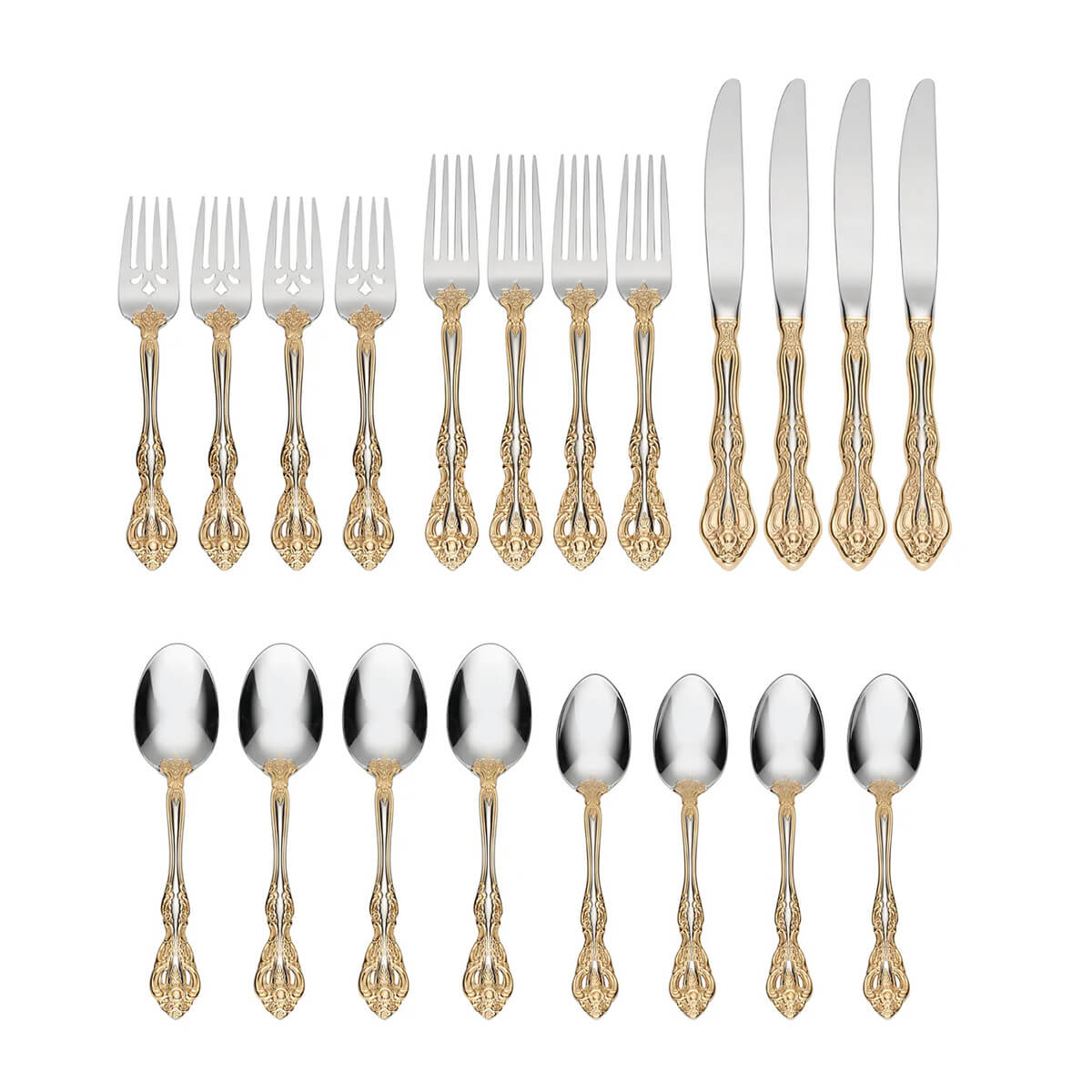 Oneida - Oneida Golden Michelangelo 20 piece, Service for 4