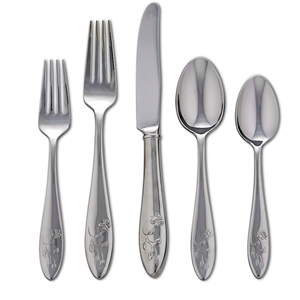 Lenox Butterfly Meadow 5 piece Stainless Flatware Place Setting
