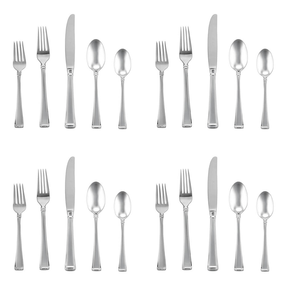 Gorham Column Frosted 20 piece, Service for 4 - GH-CFR-50/4