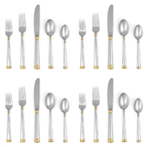 Lenox Eternal Gold 20 piece Stainless Flatware, Service for 4