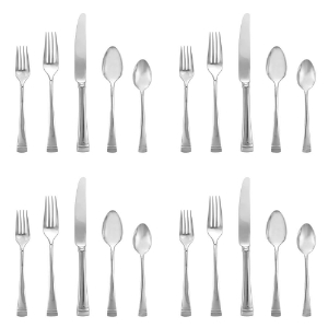 Lenox Federal Platinum 20 piece Stainless Flatware, Service for 4