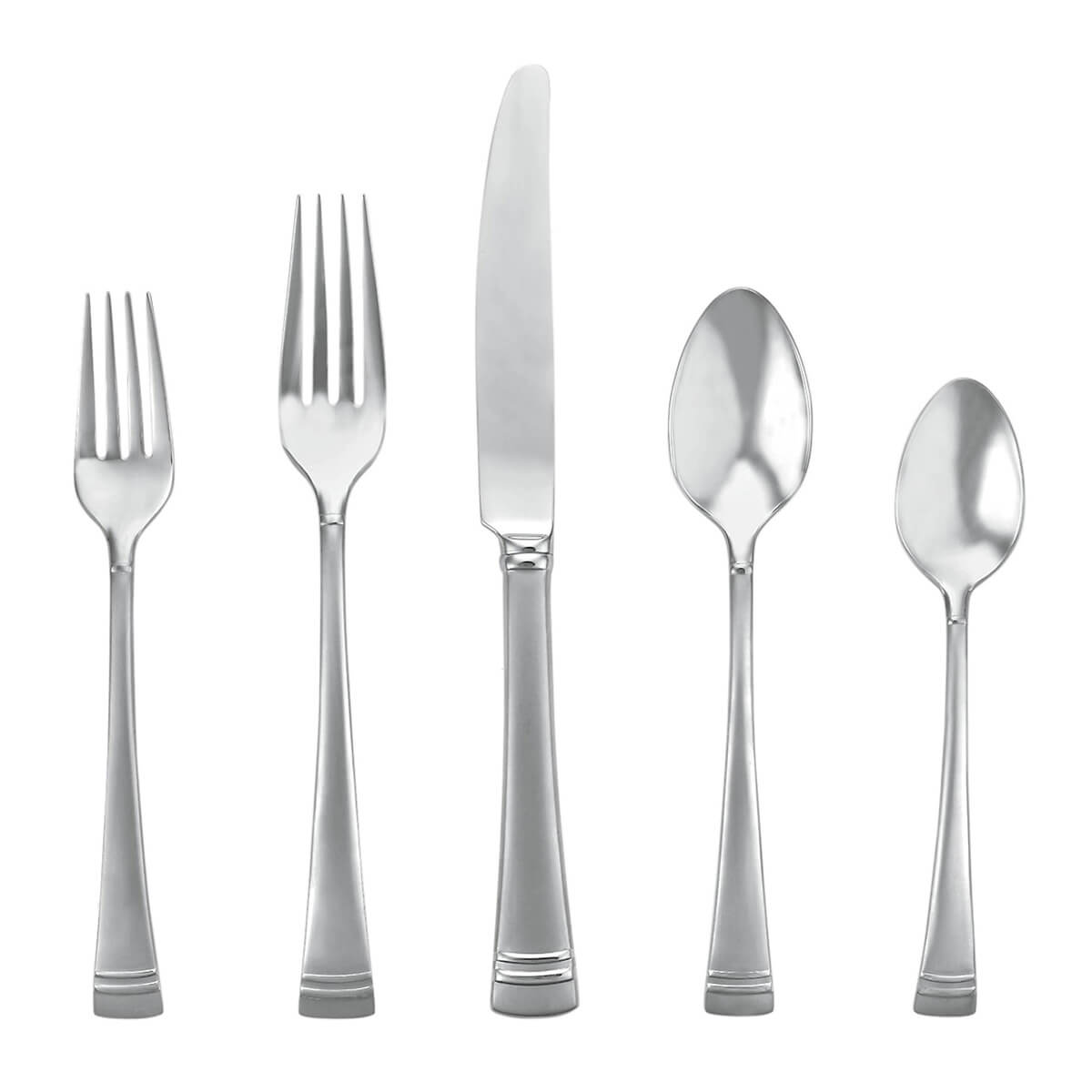 Lenox Federal Platinum Frosted 20 piece Stainless Flatware, Service for 4 - LN-FPL-50/4