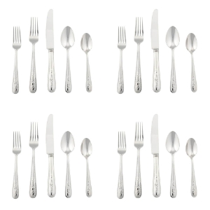 Lenox Opal Innocence 20 piece Stainless Flatware, Service for 4