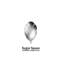 Oneida Mandolina Sugar Spoon Sugar shell