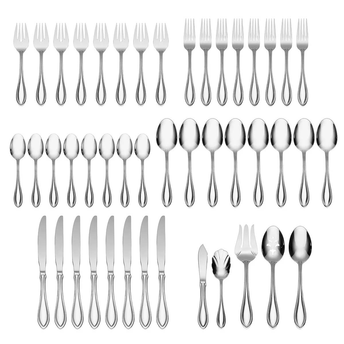 Oneida American Harmony 45 Piece Set, Service for 8 - ON-2905045H