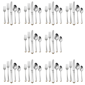 Oneida Golden Juilliard 50 piece, Service for 10