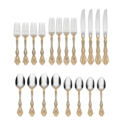 Oneida Golden Michelangelo 20 piece, Service for 4 