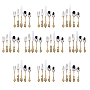Oneida Golden Michelangelo 50 piece, Service for 10