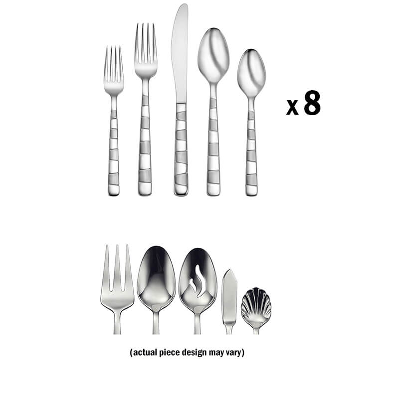 Oneida Logan Square 45 Piece Set, Service for 8 - ON-H248045A