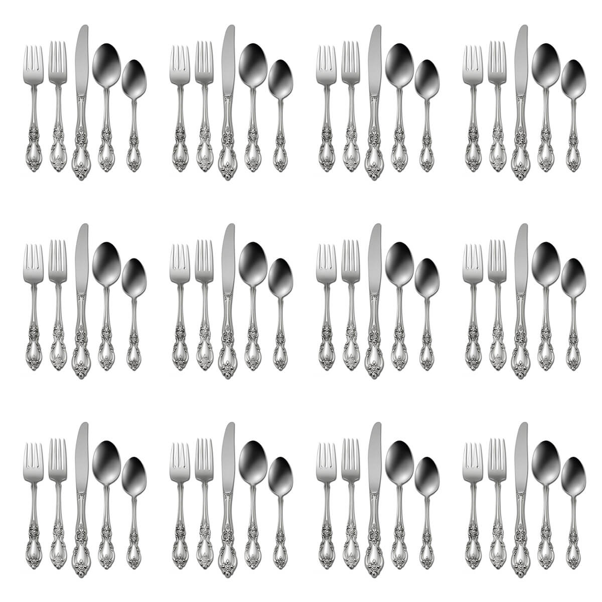 Oneida Louisiana 60 Piece Set, Service for 12 - ON-LA-50/12
