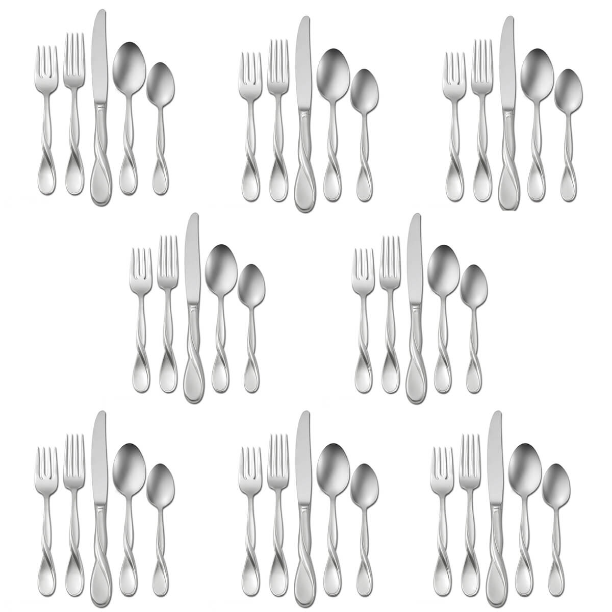 Oneida Satin Aquarius 40 Piece Set, Service for 8 - ON-SAQ-50/8