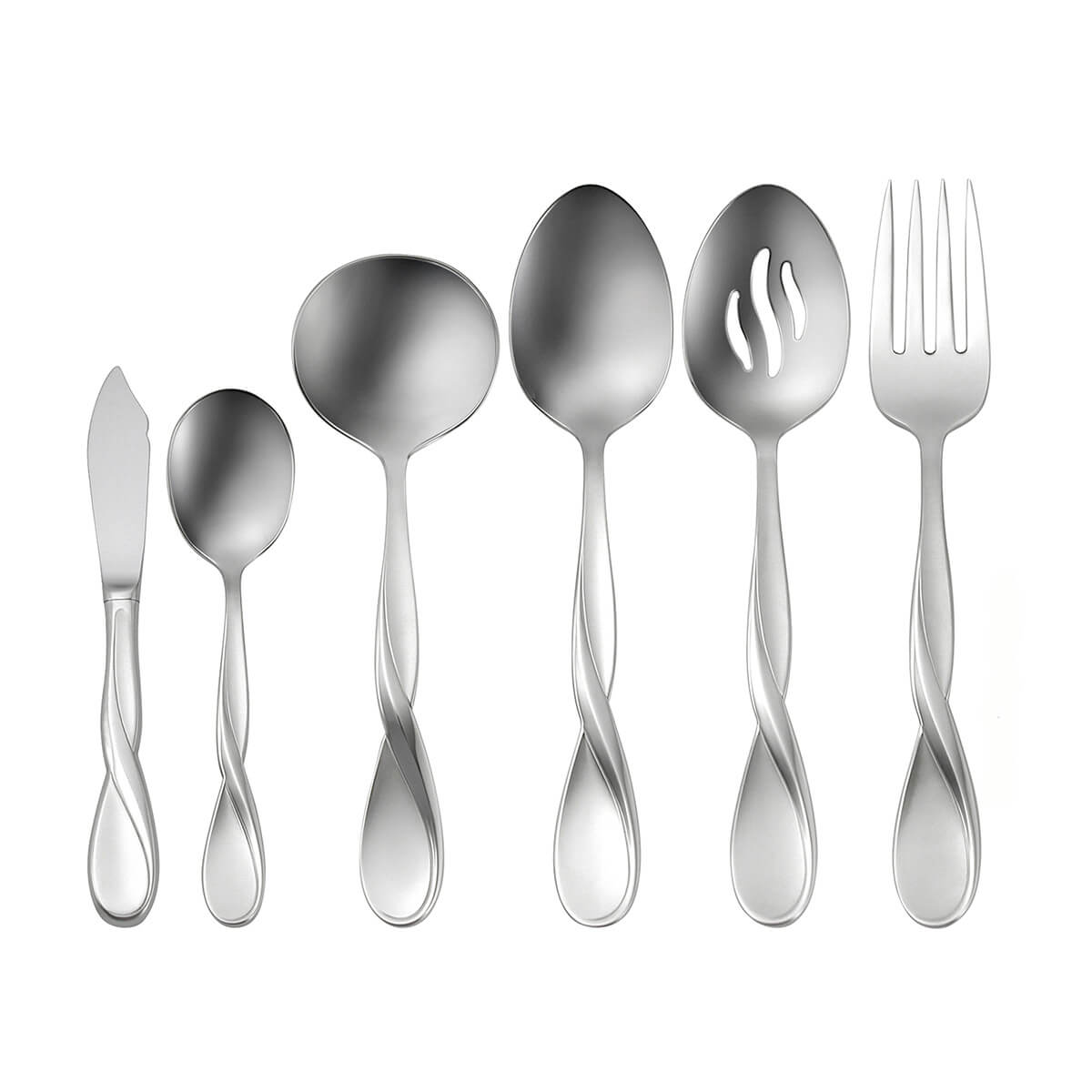 Oneida Satin Aquarius 66 Piece Set, Service for 12 - ON-SAQ-66