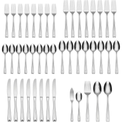 Oneida Satin Lincoln 45 Piece Set, Service for 8 