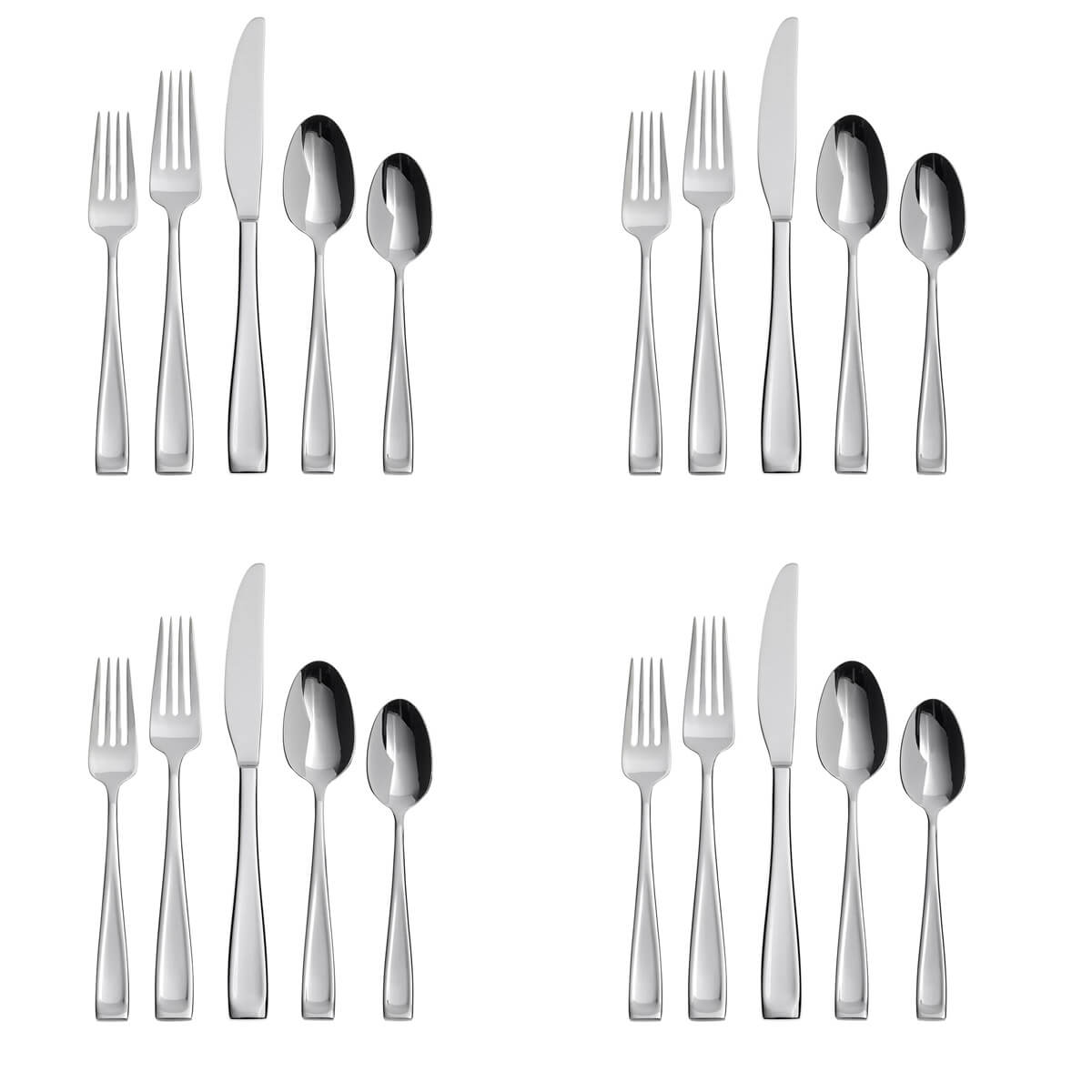 Oneida Satin Moda 20 Piece Set, Service for 4 - ON-F118-50/4