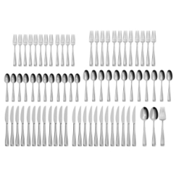 Oneida Satin Moda 75 Piece Set, Service for 12 