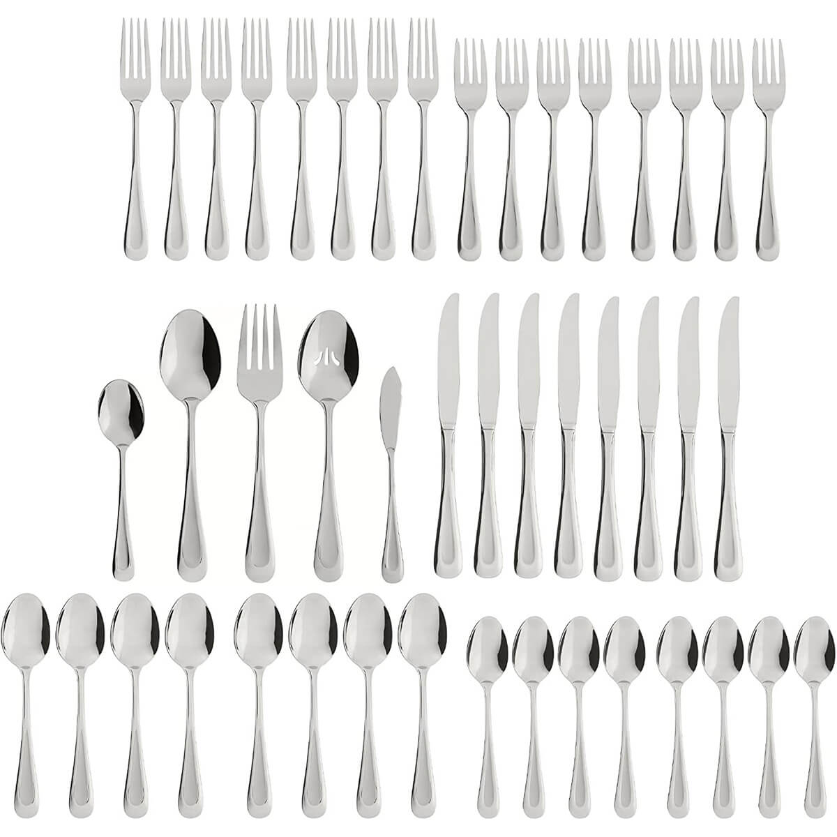 Oneida Satin Sand Dune 45 Piece Set, Service for 8 - ON-2641045B