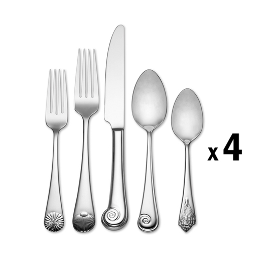 Reed & Barton Sea Shell 20pc Set, Service for 4 - RB-SS-50/4